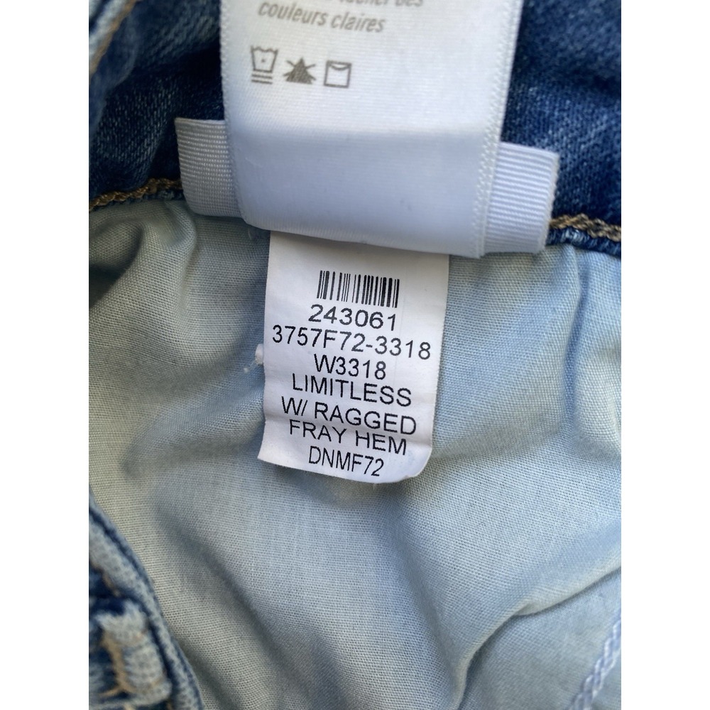 PAIGE Hoxton Ankle Transcend Vintage High Rise Skinny Jeans Raw Frayed Hem 29 - Picture 8 of 16